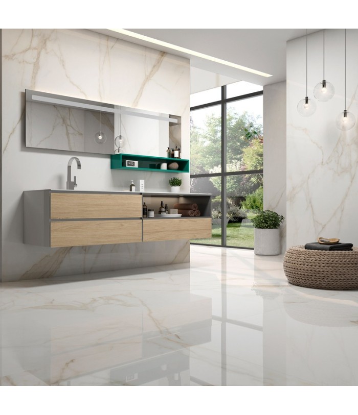 Porcelanato Tholos Gold Polished 120X260